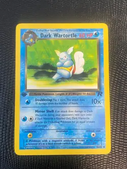Dark Wartortle - 46/82 - Pokemon Team Rocket 1st Edition Card VLP - FREE SHIP !! - Image 1