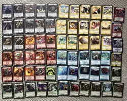 Duel Masters DM-01 Card Lot 66 Card Lot 4 Holos Gatling Skyterror Etc - Image 1