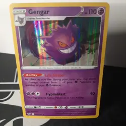 Pokemon Gengar TCG Holo Rare Card 085/202 Sword & Shield - Image 1