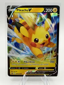 Pikachu V SWSH285 SWSH: Sword & Shield Promo Cards Holo Pokemon TCG - NM - Image 1