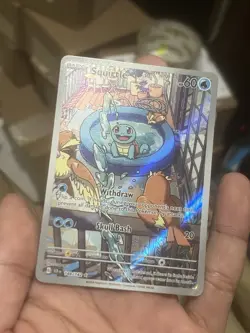 Pokemon Squirtle Illustration Rare Holo Scarlet & Violet 148/142 English Card - Image 1