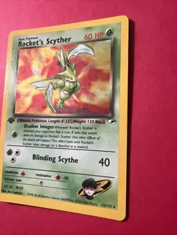 Rocket's Scyther 013/132 Gym Heroes 1st Edition Holo Pokemon Cards - Image 4