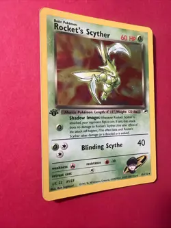 Rocket's Scyther 013/132 Gym Heroes 1st Edition Holo Pokemon Cards - Image 5