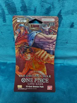One Piece "Paramount War" OP-02 12-Card Sealed Booster Pack English TCG - Image 1