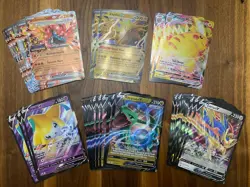 54 Card Lot Jumbo Pokemon Cards - Pikachu Vmax Jirachi V Zapdos Ex Rayquaza V - Image 1