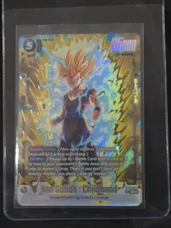 Dragon Ball Super Card Game Son Gohan: Childhood FB08-106 SR Holo Battle Card - Image 1
