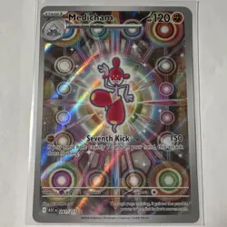 Pokemon Medicham ASC Rare Stage 1 Holo 241/217 120 HP Fighting Card - Image 1