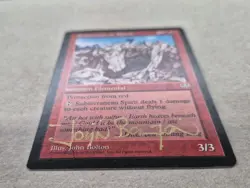 GOLD SIGNED UNPLAYED Subterranean Spirit Mirage Magic MTG JOHN BOLTON Edh Cube - Image 2