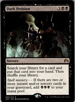 Dark Petition Magic Origins Rare NM Magic: The Gathering 90 Normal - Image 1