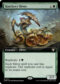 Hatchery Sliver - Extended Art NM, English MTG Commander Masters - Image 1