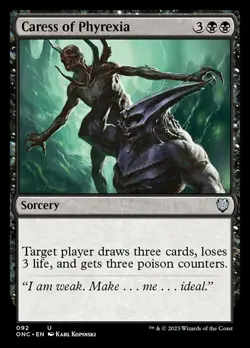 Caress of Phyrexia x1 - Commander: Phyrexia: All Will Be One - NM-Mint, English - Image 1