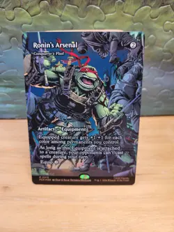 MTG Teenage Mutant Ninja Turtles Ronin's Arsenal Borderless Foil M 0015 - Image 1