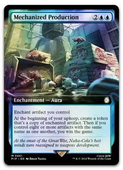 Mechanized Production (Extended Art) #461 (Foil) (NM) Fallout PIP Magic MTG - Image 1