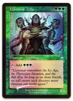 Llanowar Tribe (Retro Frame) #22 (Foil) (LP) Modern Horizons MH1 Magic MTG - Image 1