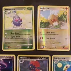 Pokemon TCG Diamond and Pearl Era Reverse Holo 7 Card Lot - Image 2