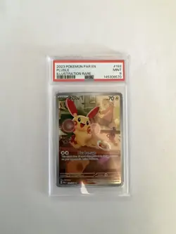 2023 POKEMON PAR EN-PARADOX RIFT ILLUSTRATION RARE #193 PLUSLE PSA 9 - Image 1