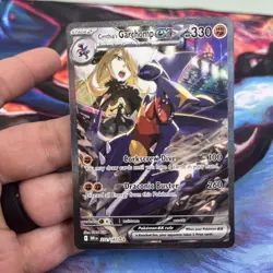 Pokemon Cynthia's Garchomp EX Full Art Holo 232/182 Destined Rivals 330 HP SIR - Image 3