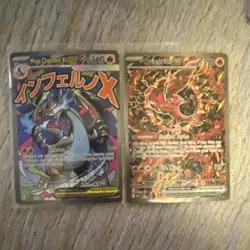 Mega Charizard X EX & Oricorio EX Holo Pokemon Card Lot - 2 English Cards - Image 1