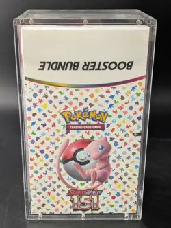 Pokemon 151 SV3.5 Booster Bundle Display Factory Sealed Case W/Acrylic Case - Image 1