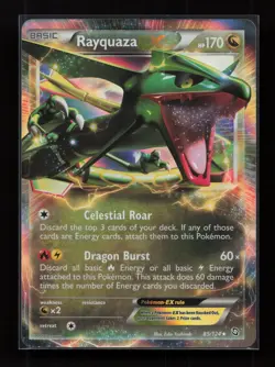 Rayquaza EX 85/124 Holo Rare EX Dragons Exalted Pokemon Near Mint - Image 1