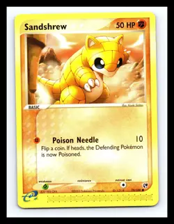 💥 SANDSHREW 2003 POKEMON EX SANDSTORM # 75/100 NON HOLO VINTAGE - Image 1
