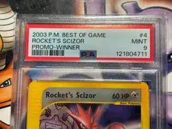 2003 Pokemon ~ Best of Game Winner Promo ~ Rocket's Scizor #4 ~ PSA 9 MINT - Image 2