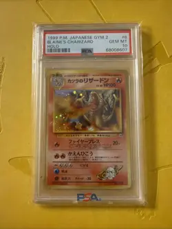 1999 POKEMON JPN GYM 2 #6 BLAINE'S CHARIZARD-HOLO PSA 10 - Image 3