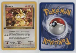 Meowth 1st Ed. Pokemon Team Rocket #62 2000 - Image 3