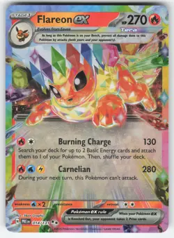 Flareon ex 014/131 Pokemon TCG SV: Prismatic Evolutions NM - Image 1