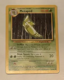 Pokemon TCG Metapod #54/102 Non Holo Vintage 1999 Base Set - Image 1