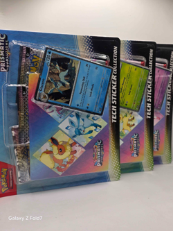 Pokemon TCG Prismatic Evolutions Tech Sticker Collection Set Lot Of 3 Sealed New - Image 2