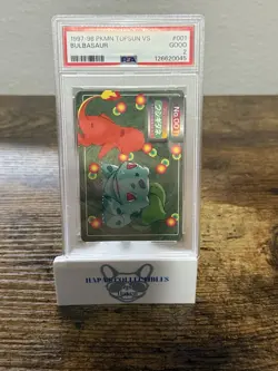 1997-98 Pokemon Topsun VS Bulbasaur Vs. Charmander #001 PSA 2 Vintage JP - Image 1