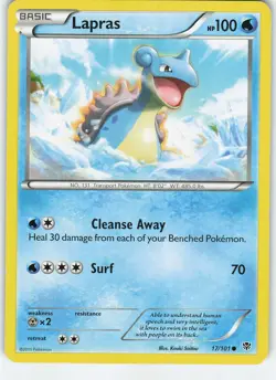 Lapras 17/101 Plasma Blast Common Normal MP Pokemon - Image 1