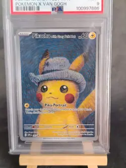 Carte Pokemon Pikachu with Grey Felt Hat Van Gogh PSA 9 MINT envoi suivi - Image 2