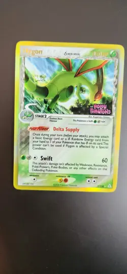 Flygon Delta Species 7/110 Holon Phantoms Reverse Holo Pokemon 2006 LP - Image 1