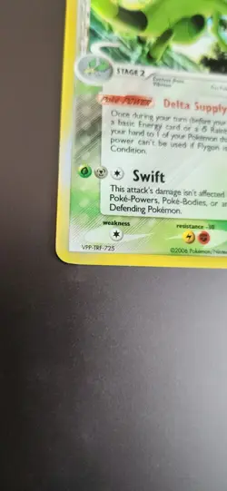 Flygon Delta Species 7/110 Holon Phantoms Reverse Holo Pokemon 2006 LP - Image 2