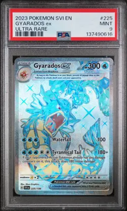 2023 POKEMON SVI EN-SCARLET & VIOLET ULTRA RARE #225 GYARADOS EX PSA 9 - Image 1
