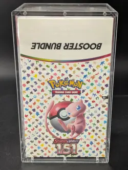 Pokemon 151 SV3.5 Booster Bundle Display Factory Sealed Case W/Acrylic Case - Image 1