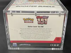 Pokemon 151 SV3.5 Booster Bundle Display Factory Sealed Case W/Acrylic Case - Image 3