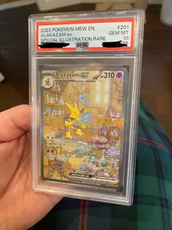 2023 Pokemon Scarlet & Violet 151 SIR Alakazam ex #201 PSA 10 GEM MINT - Image 1
