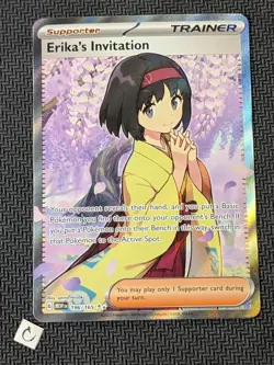 Erika's Invitation 196/165 - Scarlet Violet 151 Full Art Ultra Rare Pokemon NM - Image 1