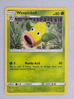 Weepinbell 2/145 Uncommon Guardians Rising Pokemon Near Mint - Image 1