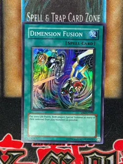 Yugioh Dimension Fusion DR2-EN095 Super Rare LP - Image 1