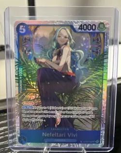 One Piece Bandai Nefeltari Vivi EB03-024 Foil Blocker Character Card 4000 Power - Image 1