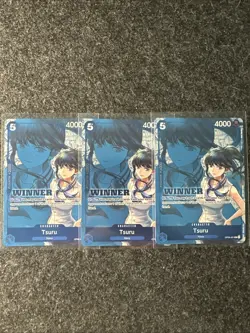 One Piece Tsuru (Winner Card/ Stamped Promo) OP06-051 (R) Playset of 3 - Image 1