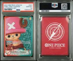2024 One Piece TCG Tony Tony Chopper PSA 10 Leader Alt Art OP08-001 Two Legends - Image 1