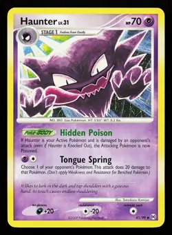 Haunter 41/99 Uncommon Non-Holo Arceus Pokemon Card - Image 1