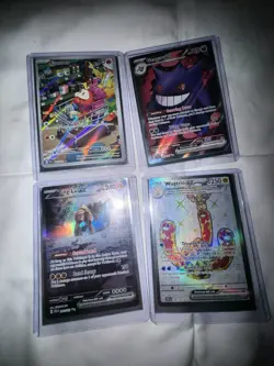 Pokemon Card TCG Lot 4 Full Arts Gengar EX Fuecoco Wugtrio And Ting-Lu EX Great - Image 1