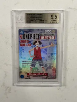 2026 One Piece Monkey D. Luffy College Basketball US VOYAGE Promo Card BGS 9.5 - Image 1