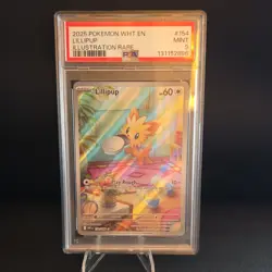 Pokemon Lillipup Sv: White Flare Illustration Rare Holo Card 154/086 PSA 9 - Image 1